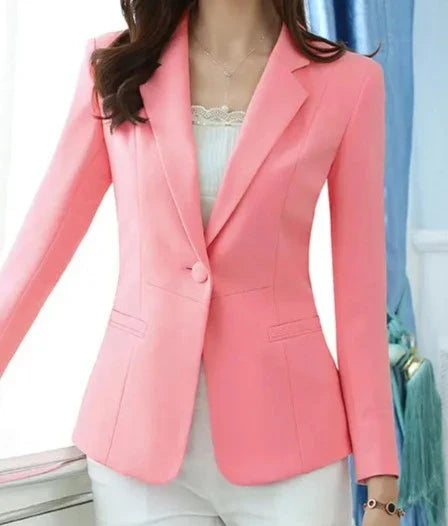 Blazer femenino con dos bolsillos y cierre simple AR619