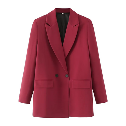 Blazer femenino con solapa alargada y dos botones AB611