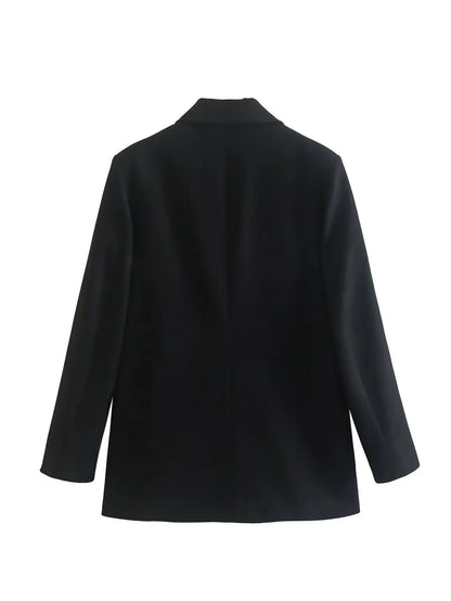 Blazer femenino oversized de dos botones AB625