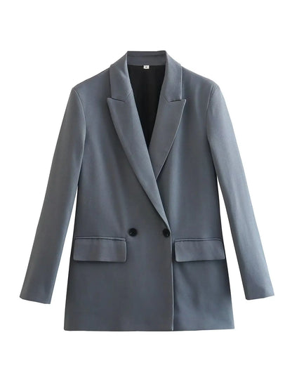 Blazer femenino oversized de dos botones AB625