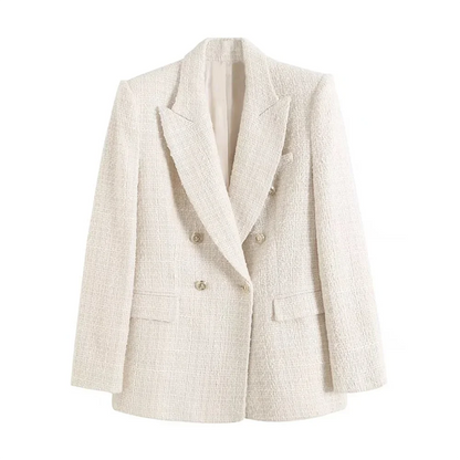 Blazer femenino de lana con cierre doble AR604