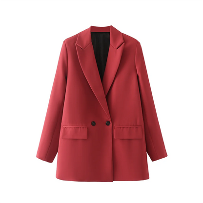 Blazer femenino con solapa alargada y dos botones AB611